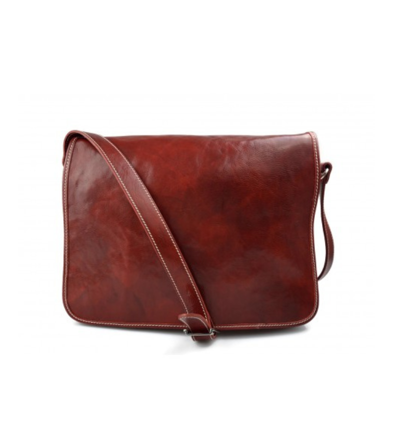 Craftshades – Full Flap Plain Handcrafted  Leather laptop Bag | 100% Genuine Leather|11*15