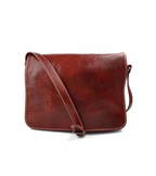 Craftshades – Full Flap Plain Handcrafted  Leather laptop Bag | 100% Genuine Leather|11*15