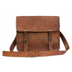Craftshades Single Pocket Vintage Goat Leather Laptop Bag