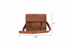 Craftshades Single Pocket Vintage Goat Leather Laptop Bag