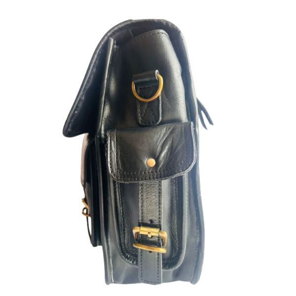 Retro Buffalo Hunter Leather Laptop Bag