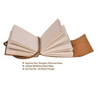 CraftShades - Leather Diary Heart with Quote Antique Handmade Leather Bound Notepad for Men and Women Unlined Paper Travel Diary and Notebooks to Write 7 x 5 Inches (Heart With Quote)