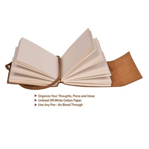 CraftShades - Leather Diary Heart with Quote Antique Handmade Leather Bound Notepad for Men and Women Unlined Paper Travel Diary and Notebooks to Write 7 x 5 Inches (Heart With Quote)