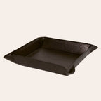 Black Leather Valet Tray