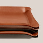 Black Leather Valet Tray