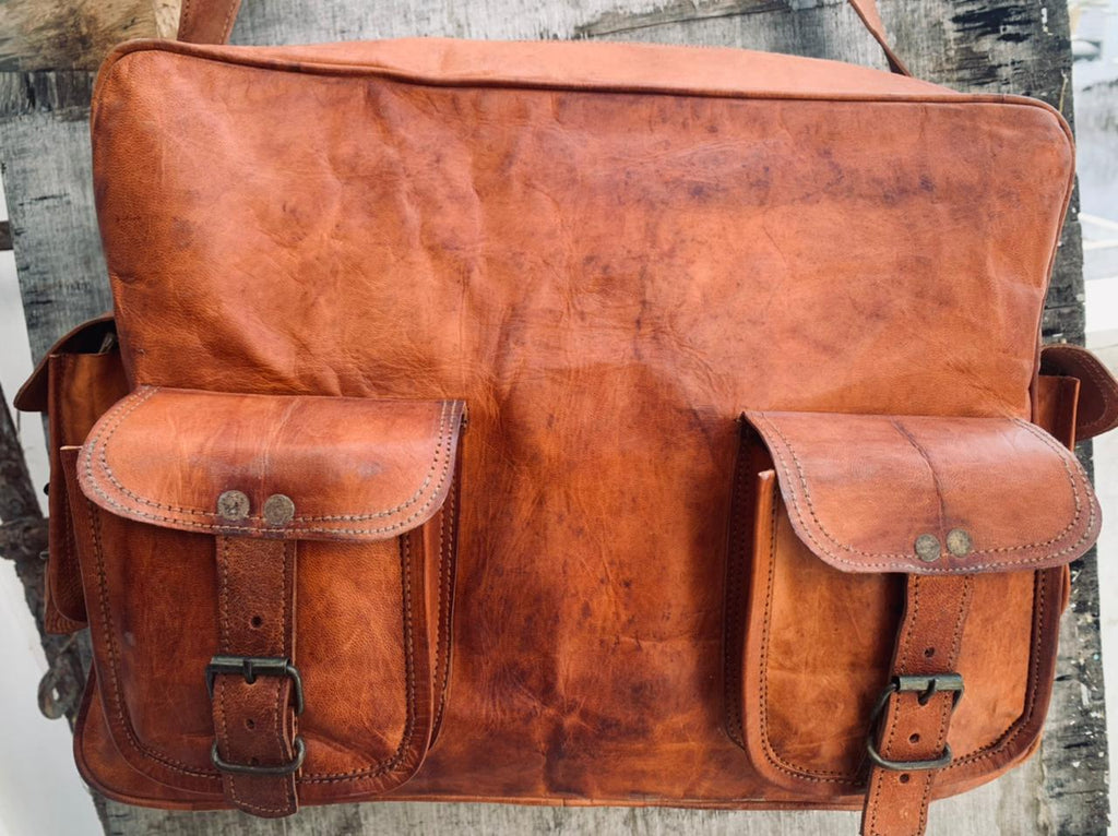 Craftshades - Multipurpose Handcrafted Leather Travel Bag | 100% Genuine Leather
