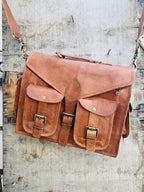 Craftshades – Handcrafted Satchel Leather Bag | 100% Genuine Leather