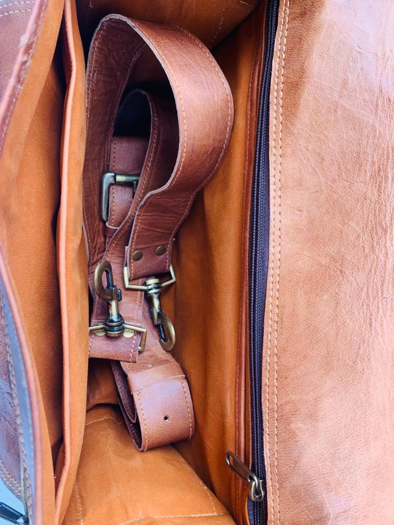 Craftshades – Handcrafted Satchel Leather Bag | 100% Genuine Leather