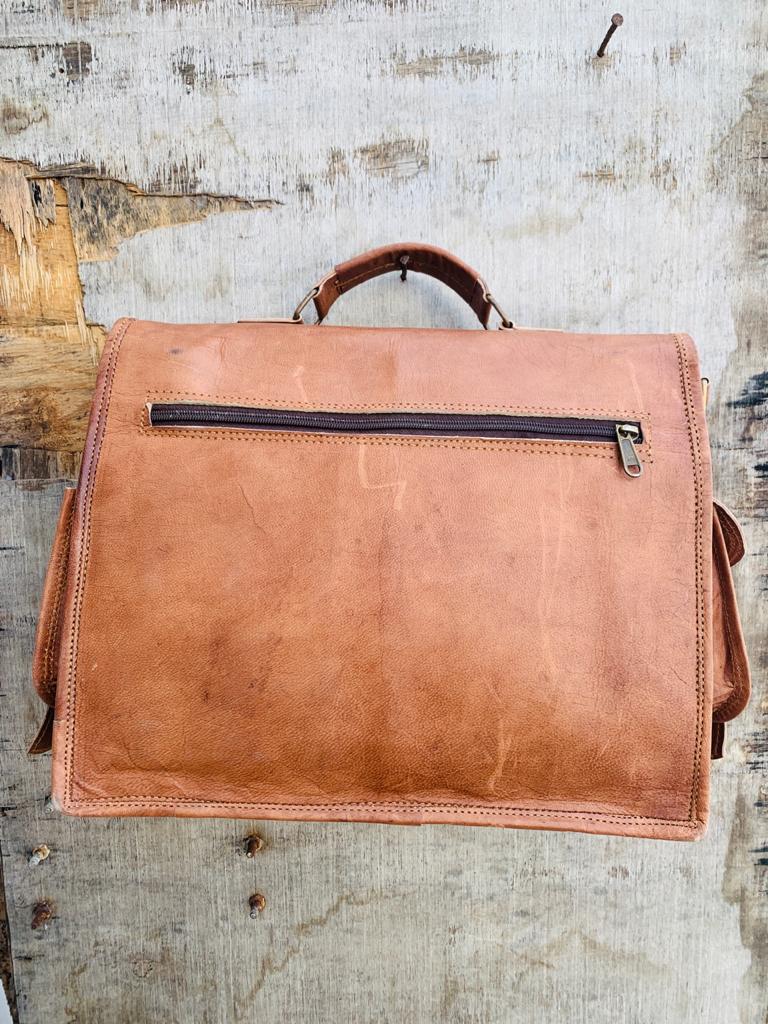 Craftshades – Handcrafted Satchel Leather Bag | 100% Genuine Leather