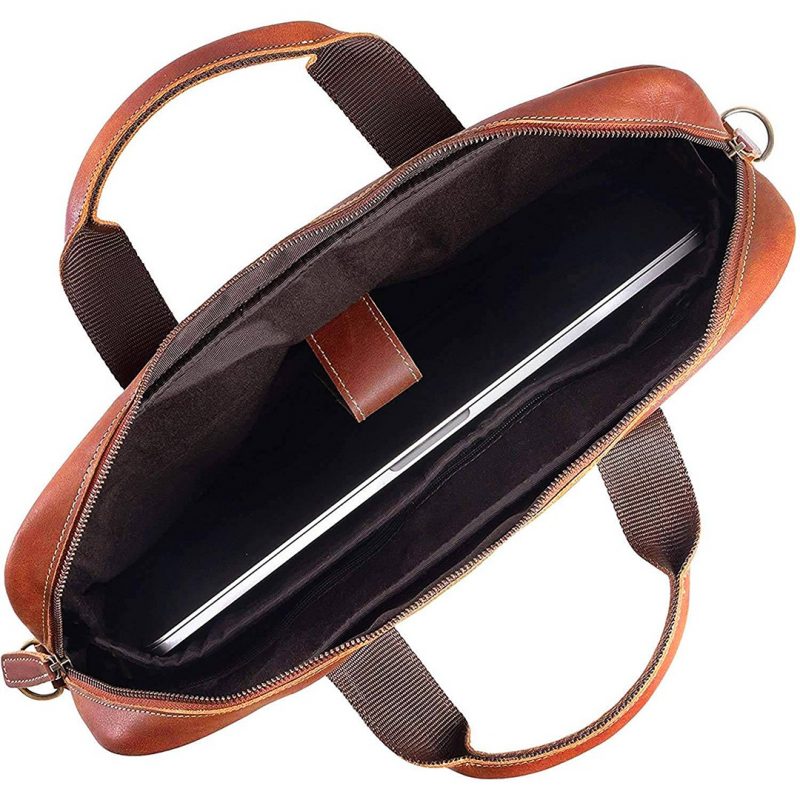Craftshades Buffalo Leather Satchel Laptop Bag