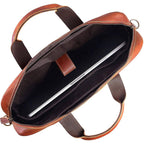 CraftShades: Buffalo Leather briefcase 12*16 Inch Laptop Messenger Bags for Men and Women Best Office School College briefcase Satchel Bag