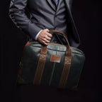 Buffalo leather Briefcase- Green bag
