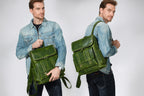 Vintage Travel Laptop Backpack