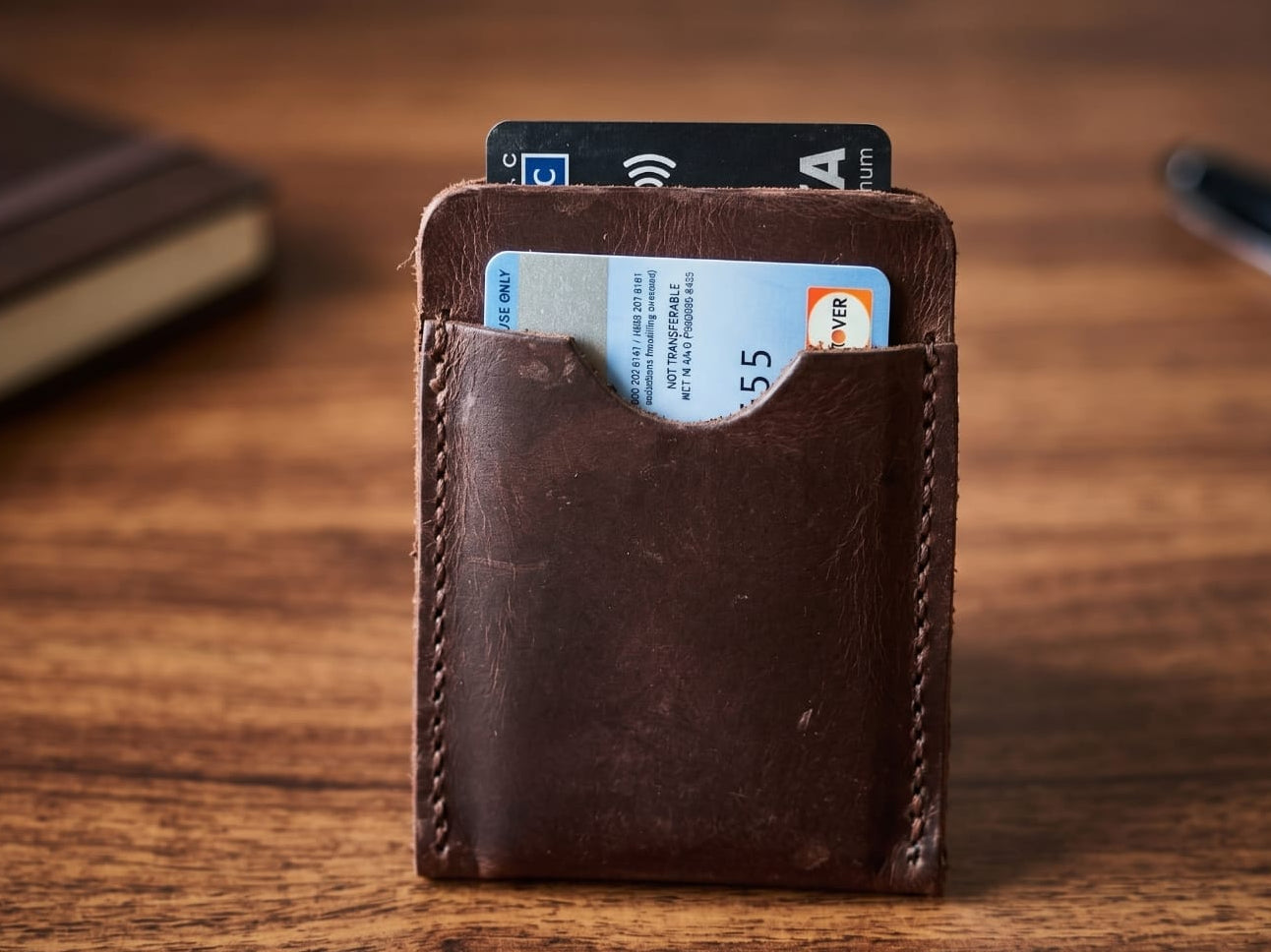 Leather card holder