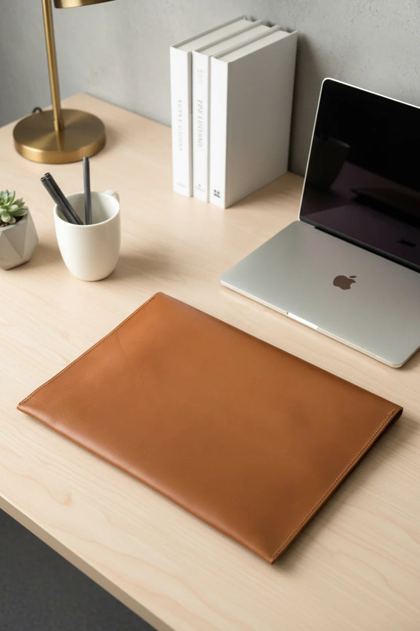 Premium Leather Sleeve Bag-Brown