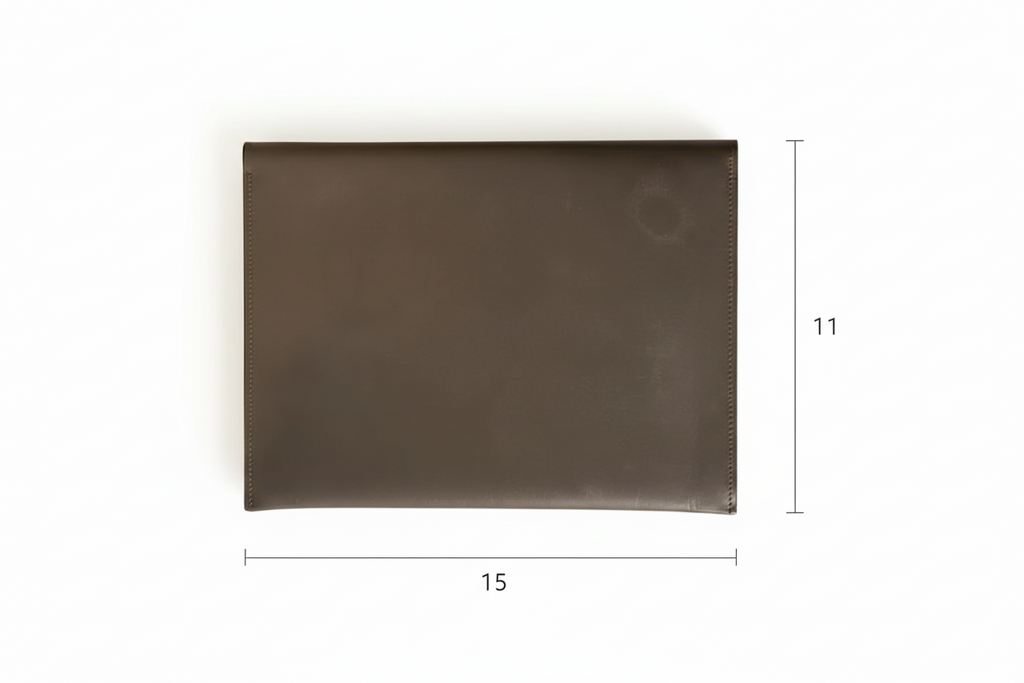 Premium Leather Sleeve Bag-Dark Brown