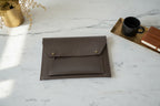 Premium Leather Sleeve Bag-Dark Brown