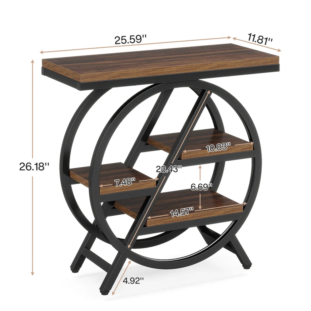 Industrial-Style End Table
