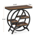 Industrial-Style End Table