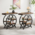 Industrial-Style End Table