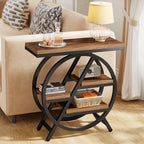 Industrial-Style End Table
