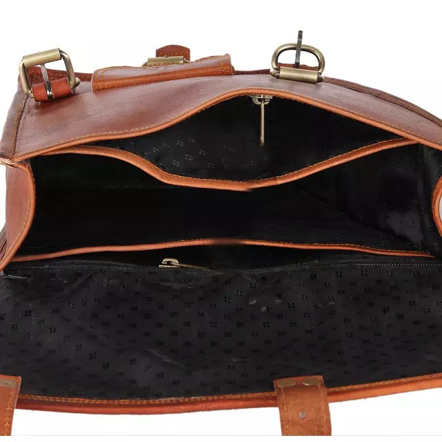CraftShades Adventure Leather Tote Bag