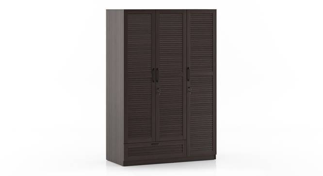 Bennis Three Door Wardrobe – Dark Walnut Finish