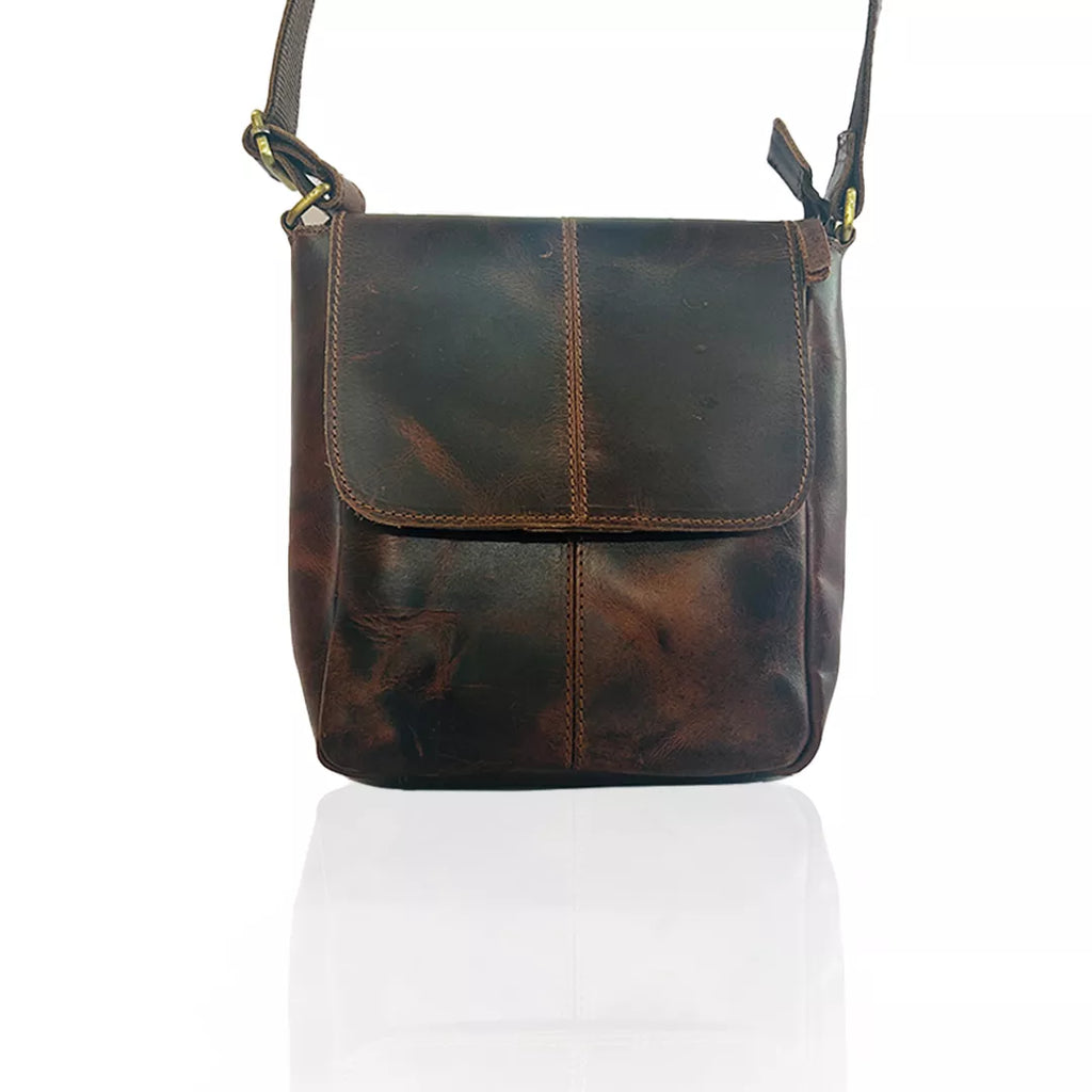 Craftshades - Genuine Buffalo Leather Crossbody (Brown)