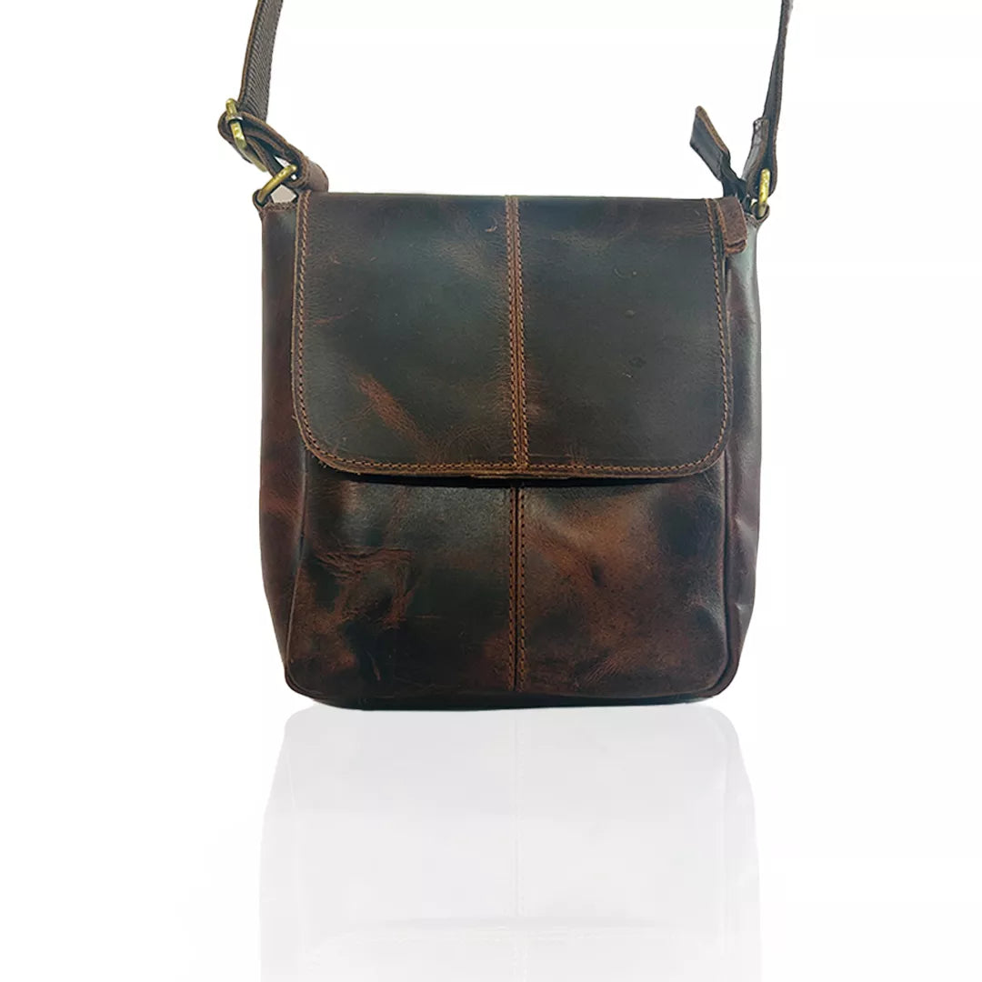 Craftshades - Genuine Buffalo Leather Crossbody (Brown)