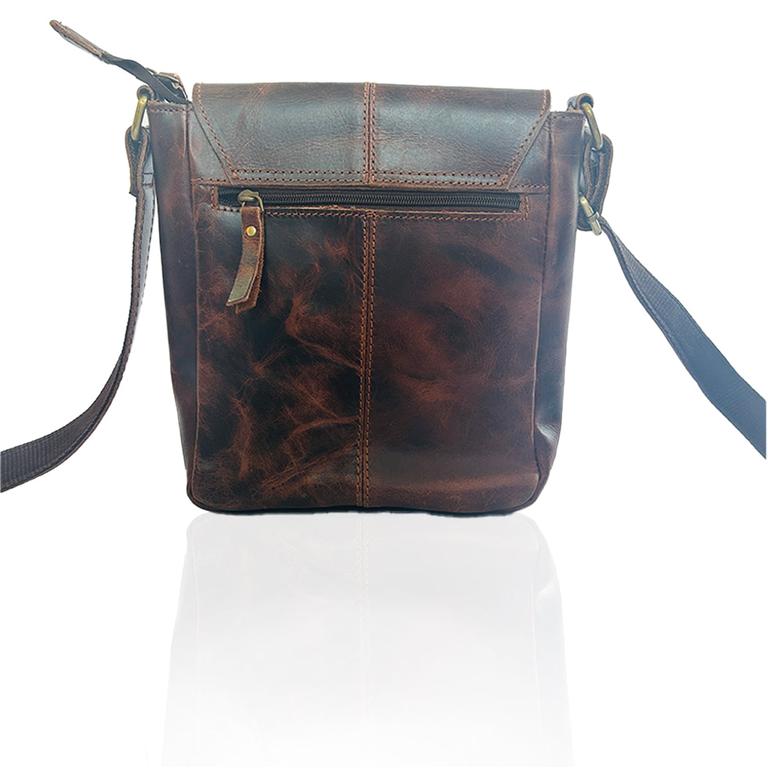 Craftshades - Genuine Buffalo Leather Crossbody (Brown)