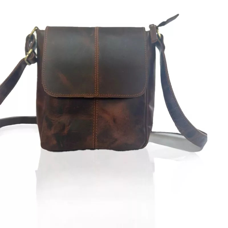 Craftshades - Genuine Buffalo Leather Crossbody (Brown)