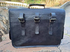 Craftshades Road Runner Black Leather Bike Bag