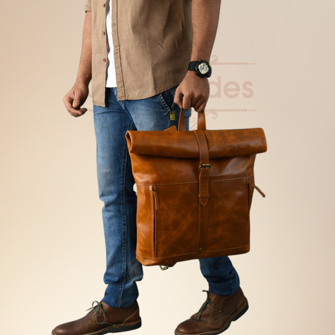 Craftshades - Handcrafted Buffalo Leather Backpack
