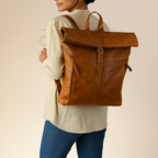 CraftShades-13*18 Inch buffalo leather backpack Unisex For Girls And Boys | 100 Genuine Leather