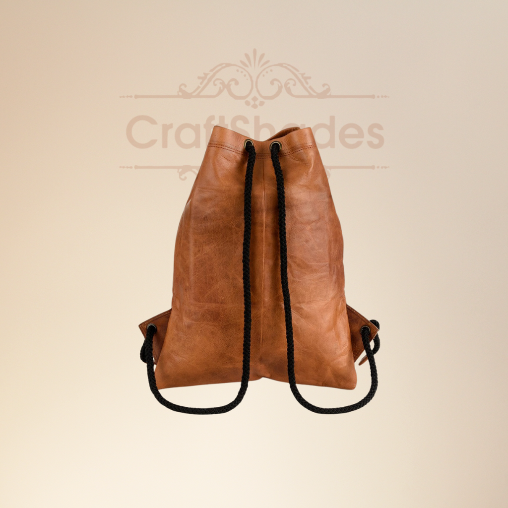 Craftshades –Leather 12*16 inch Gym Bag | 100% Genuine Leather