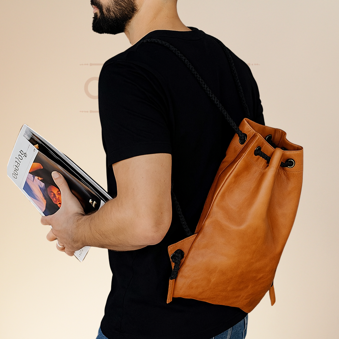 Craftshades –Leather 12*16 inch Gym Bag | 100% Genuine Leather