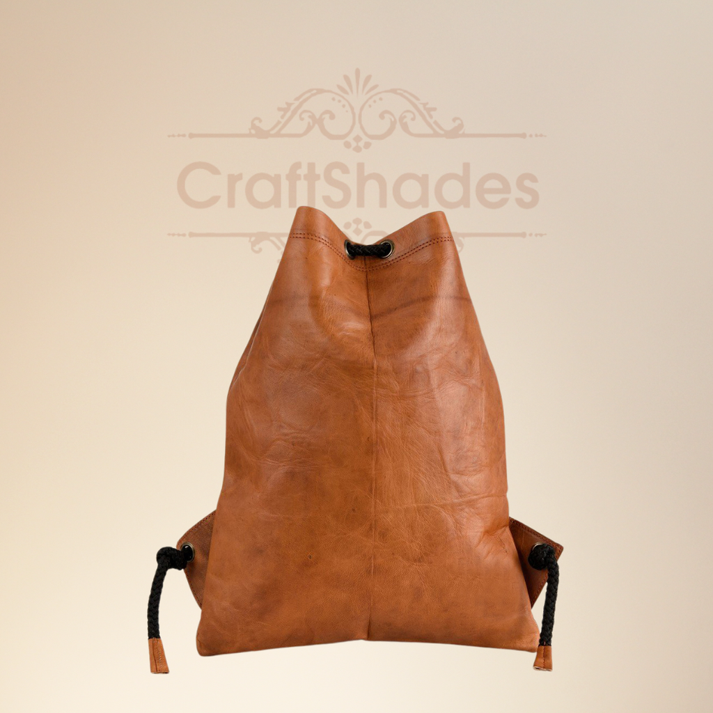 Craftshades –Leather 12*16 inch Gym Bag | 100% Genuine Leather