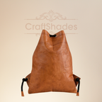 Craftshades –Leather 12*16 inch Gym Bag | 100% Genuine Leather