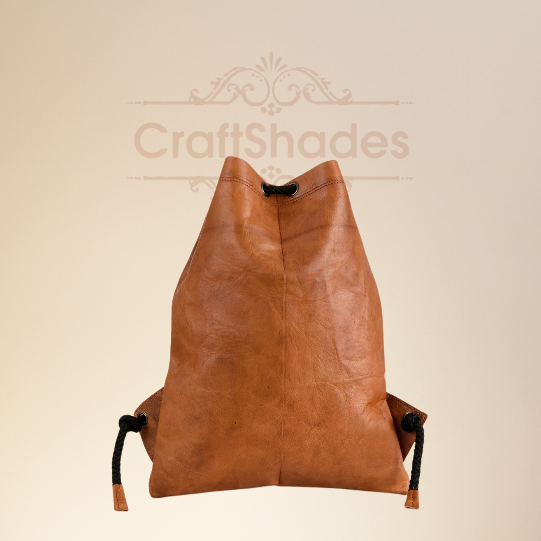 Craftshades –Leather 12*16 inch Gym Bag | 100% Genuine Leather