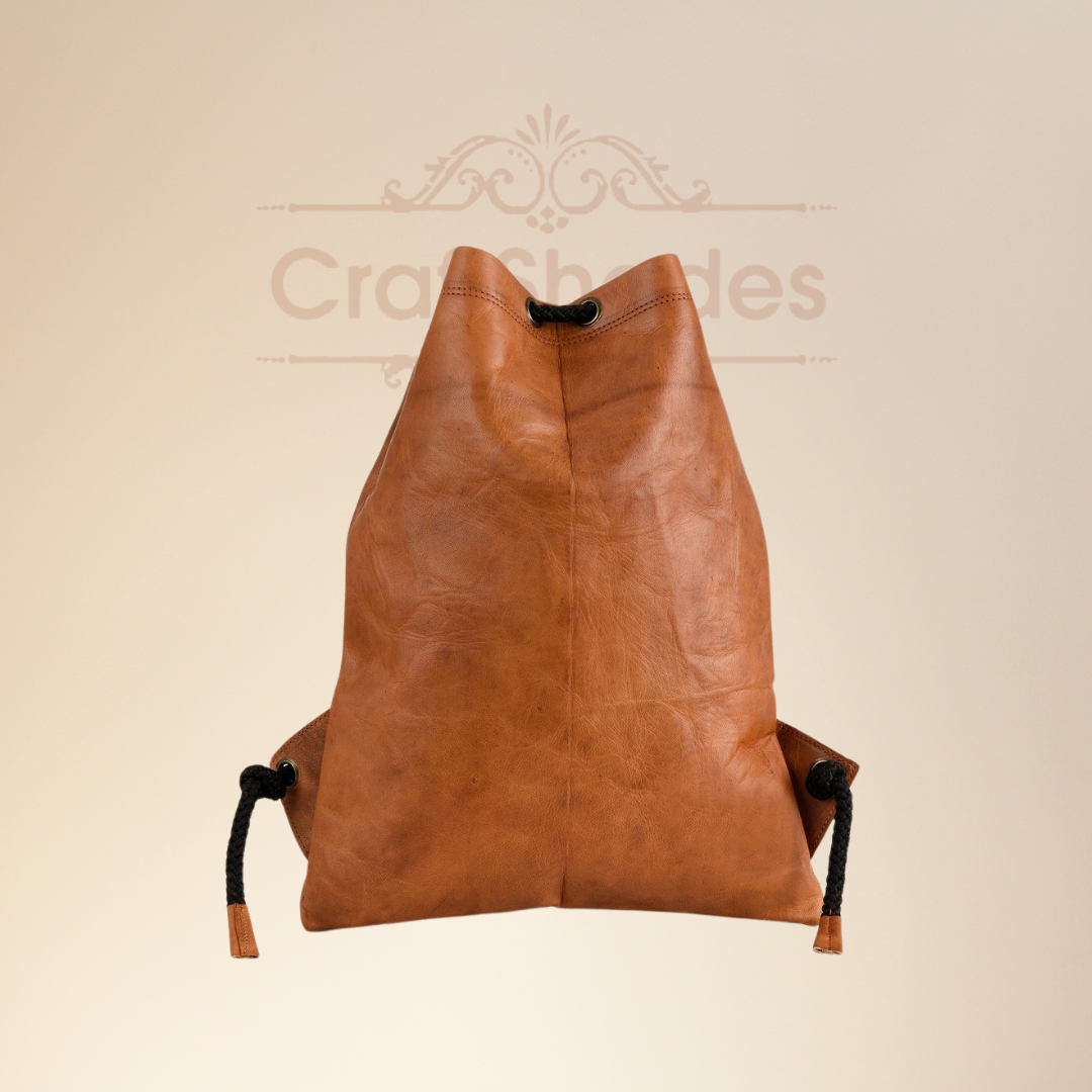 Craftshades –Leather 12*16 inch Gym Bag | 100% Genuine Leather