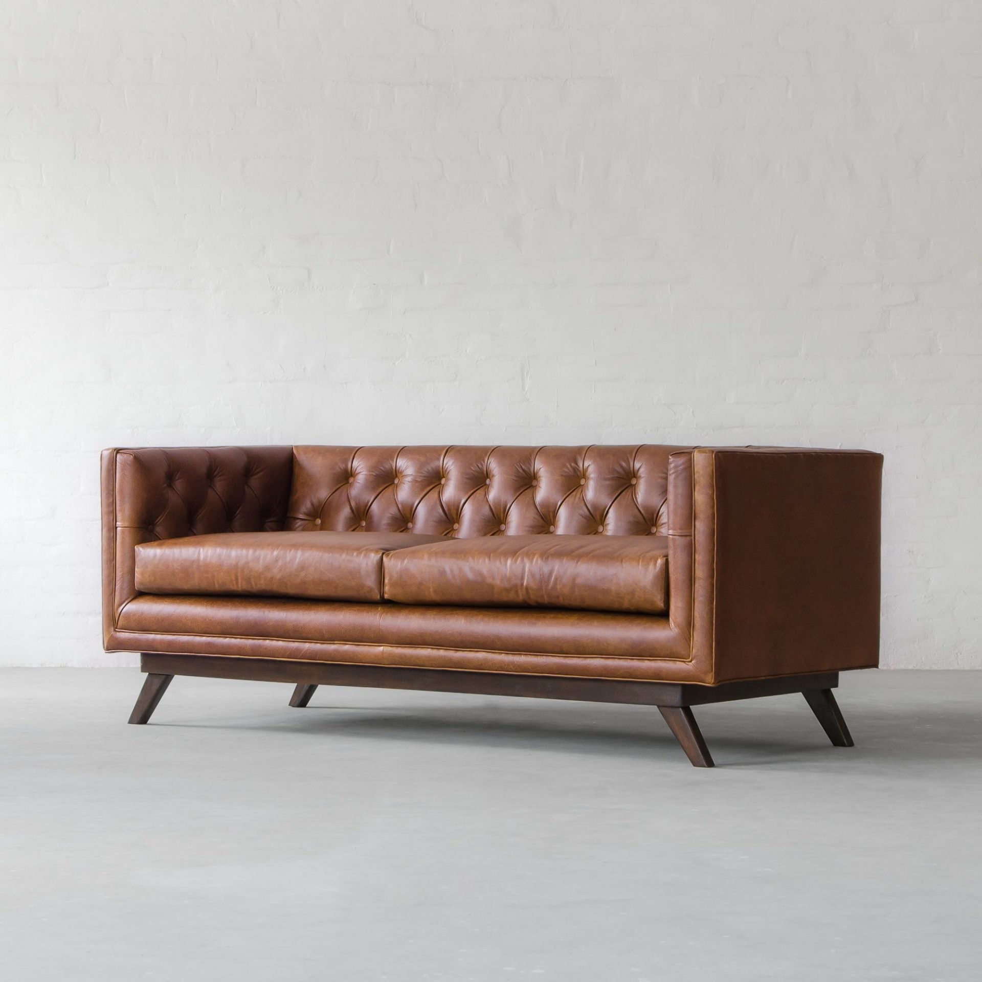 Craftshades Luxury Genuine Leather Chesterfield 3 Seater Sofa