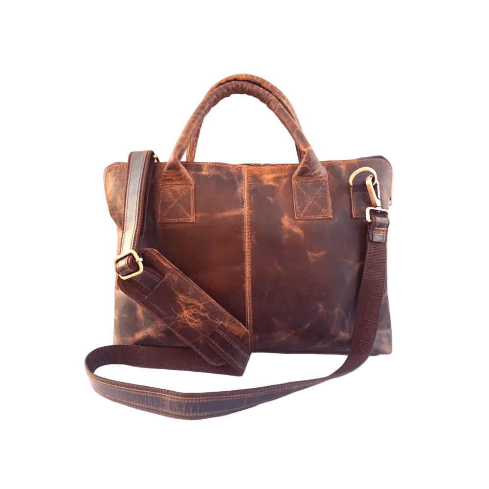 Craftshades  Classic Handcrafted Buffalo Leather Laptop Bag