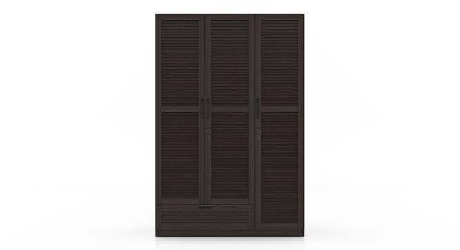Bennis Three Door Wardrobe – Dark Walnut Finish