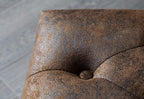 Craftshades Chesterfield Buff Leather Ottoman