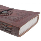 Craftshades – Vintage Flower With Single Stone Embossed Unique Design 7″5 Handcrafted Leather Journal/Diary 200 page | 100% Genuine Leather