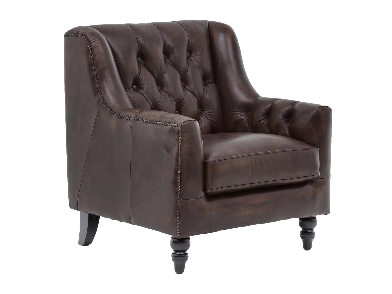 Craftshades Colonial Brown Chesterfield 1 Seater Sofas