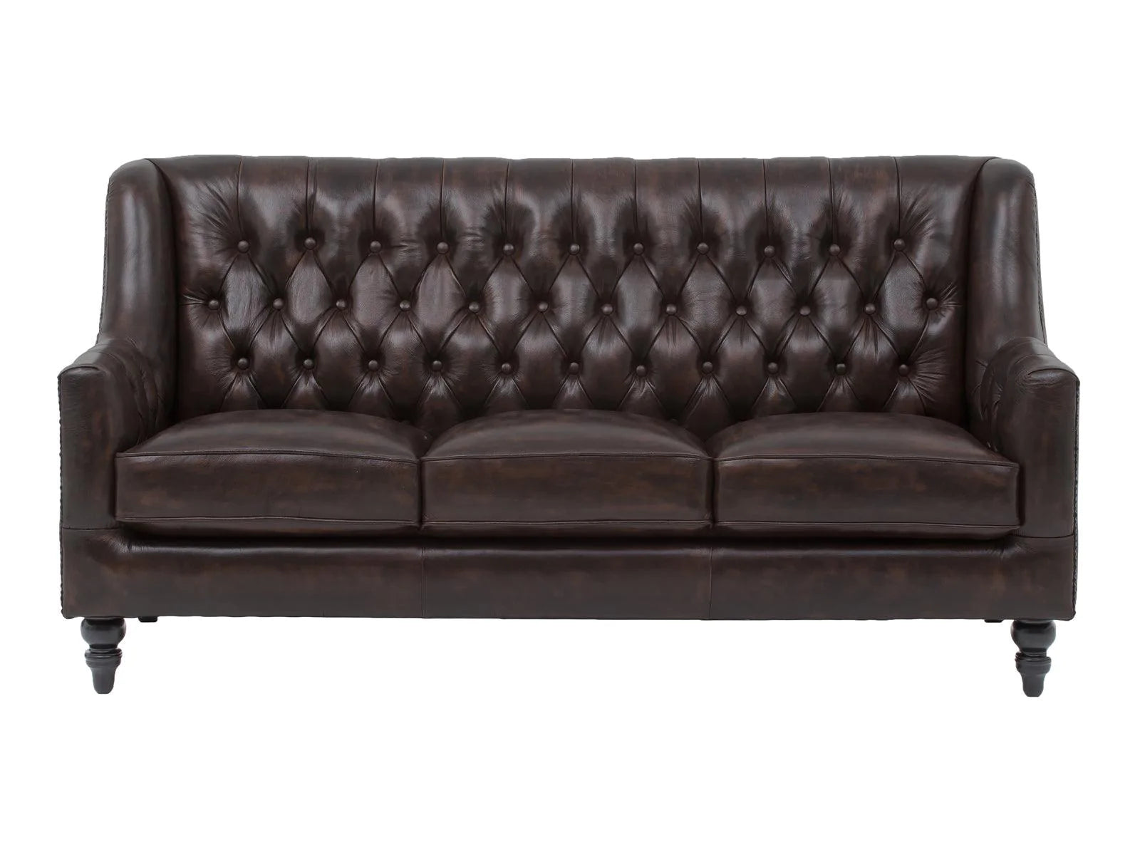 Craftshades Colonial Brown Chesterfield 3 Seater Sofas