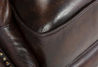 Craftshades Colonial Brown Chesterfield Wing Chair -CraftShades