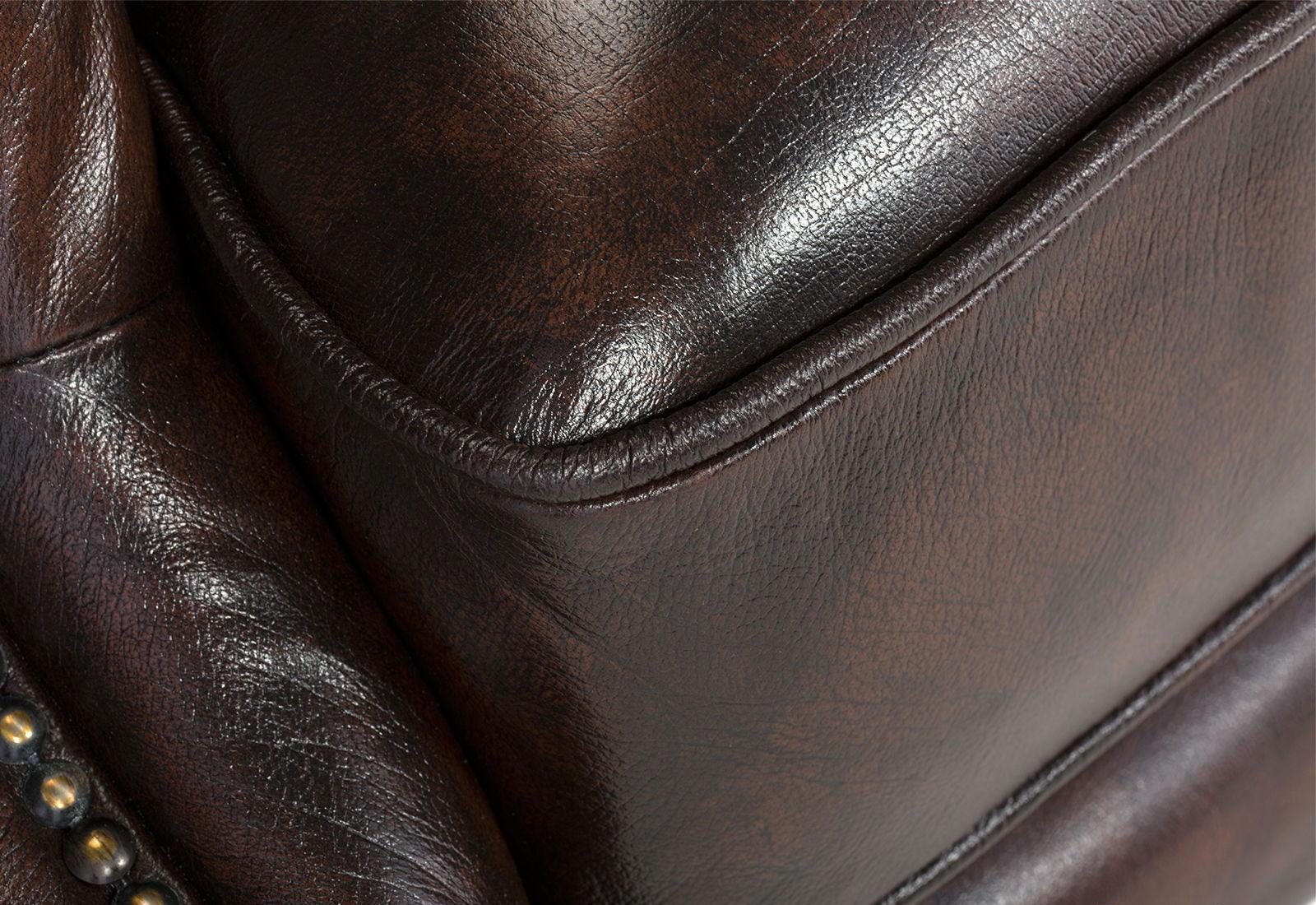Craftshades Colonial Brown Chesterfield Wing Chair -CraftShades