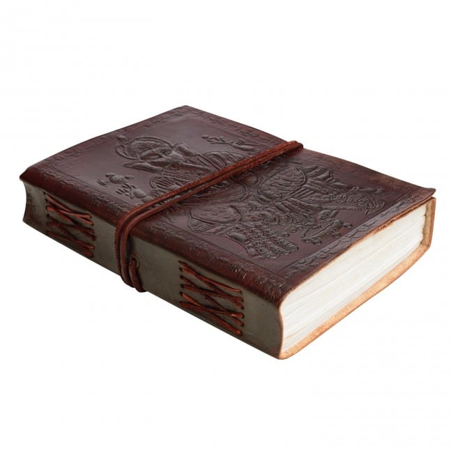 Craftshades – Shree Ganesha Embossed Unique Design 7″5 Handcrafted Leather Journal/Diary 200 page | 100% Genuine Leather